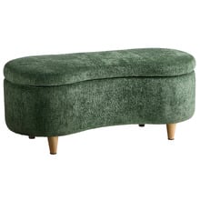 Elric Chenille Storage Ottoman Bench